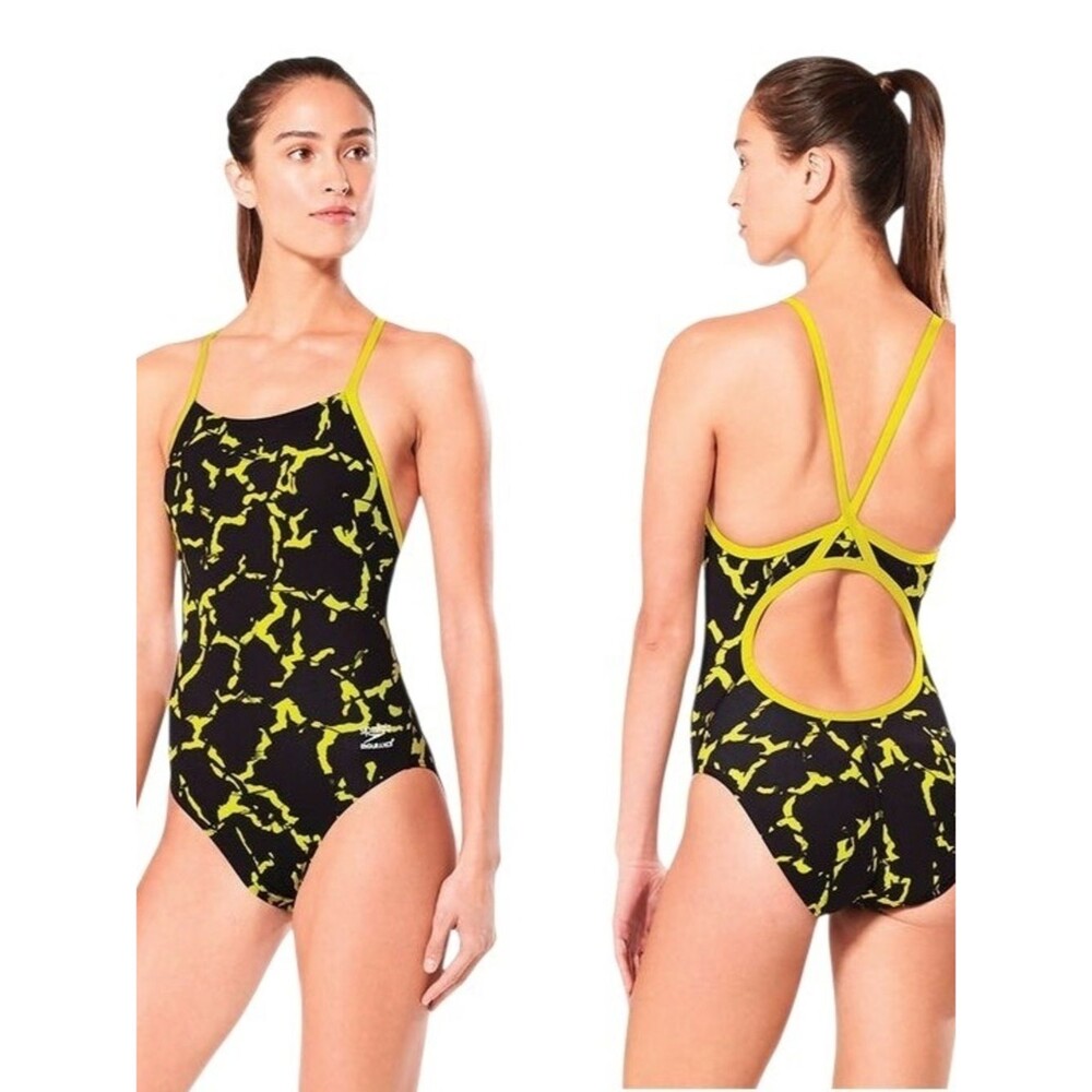 Speedo Endurance+ Wrack it Up Flyback Swimsuit Performance Size 6/32 $84